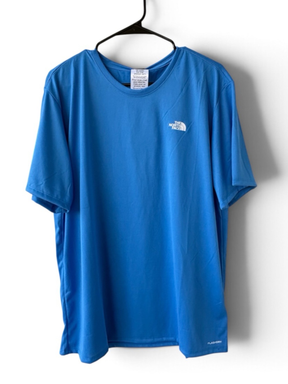 The North Face Men's Elevation Short Sleeve Tee - Super Sonic Blue LARGE NWT